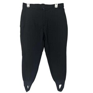 Schoeller Switzerland Black Ski Snow Pants Womens Size 14 Regular Made in USA
